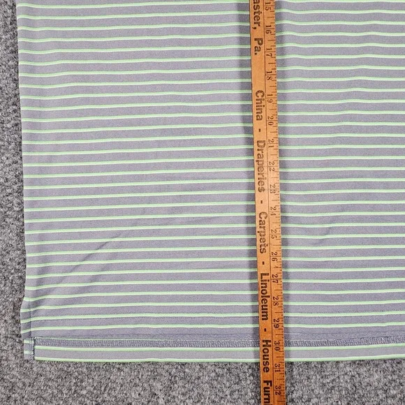 Johnnie O Hangin' Out Striped Golf Polo Shirt Mens Short Sleeve Performance - Picture 6 of 7